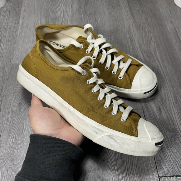 Converse Jack Purcell Low Top Curry Yellow Canvas Sneakers Men’s 11 US (A00466C) - Picture 1 of 10